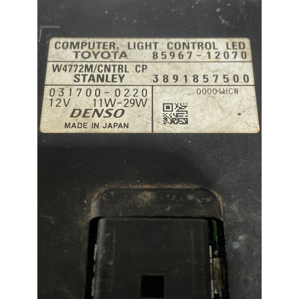 Módulo Controle Farol Esquerdo Corolla Premium Hybrid 2022 (