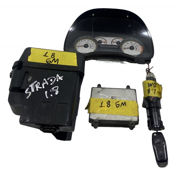 Kit Módulo Injeção Fiat Strada 1.8 Flex 2009 55219689 (usado