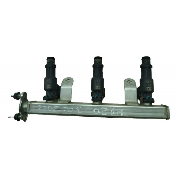 Flauta Com Bico Injetor Hyundai Hb20 1.0 2020 A 2022