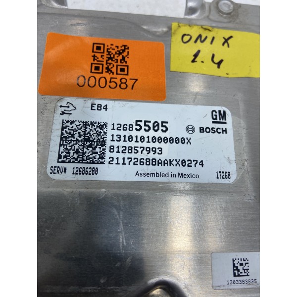 Módulo De Injeção Gm Onix Prisma Spin  1.4 Automátic 2016/19