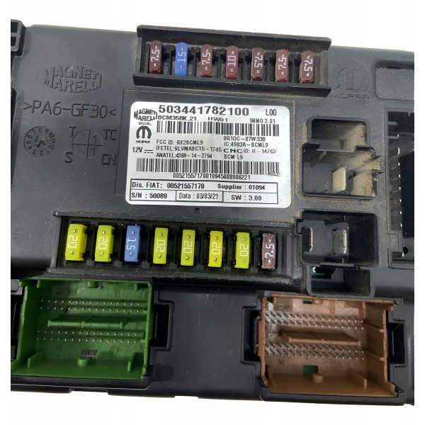 Módulo Bcm Fiat Argo Cronos 1.3 2018/2020
