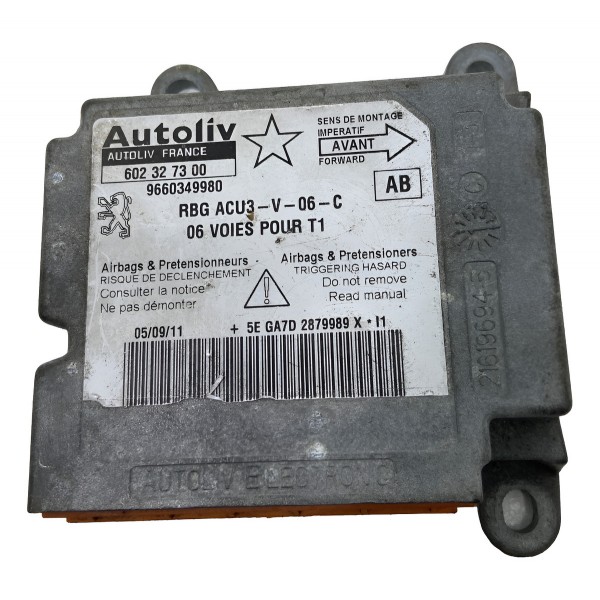 Módulo Airbag Peugeot 206 207 2008 2009 2010 2012